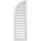 Ekena Millwork Quarter Round Top Left Surface Mount PVC Gable Vent w/ 2"W x 2"P Brickmould Sill Frame, 14"W x 42"H GVPQL14X4203SN - alternate 1